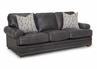 Franklin™ Della Florence Steel Leather Sofa