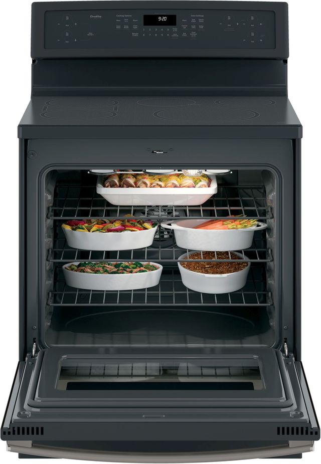 GE Profile™ Series 29.88" Stainless Steel Free Standing Convection Range 15
