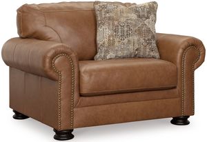 light brown leather chair
