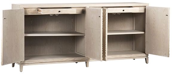 Dovetail Furniture Melrose Grey White Wash Sideboard-2