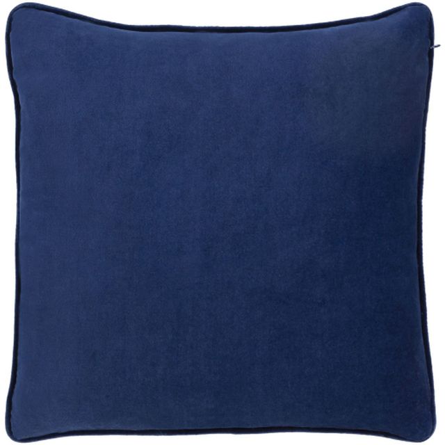 Surya Safflower Navy 18"x18" Pillow Shell with Down Insert-2