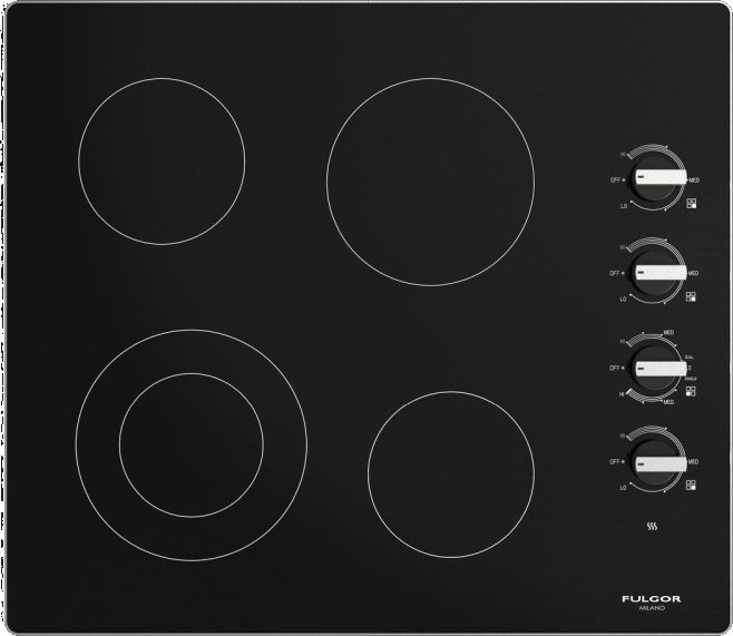 Fulgor Milano® 300 Series 24" Stainless Steel Electric Cooktop