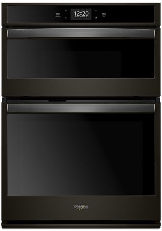 Whirlpool® 30" Fingerprint Resistant Black Stainless Smart Combination Wall Oven