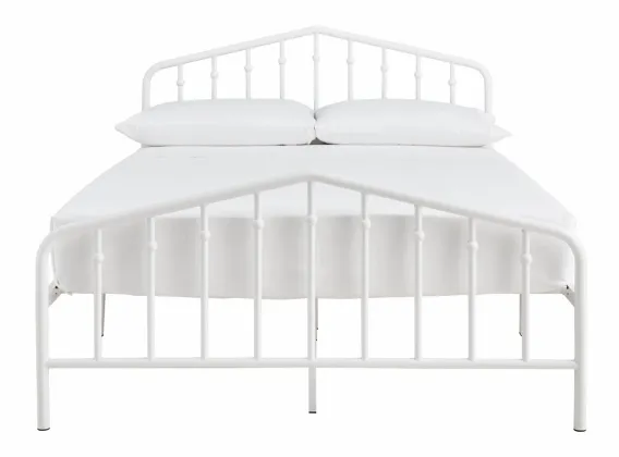 Signature Design by Ashley® Trentlore White Queen Metal Bed 9
