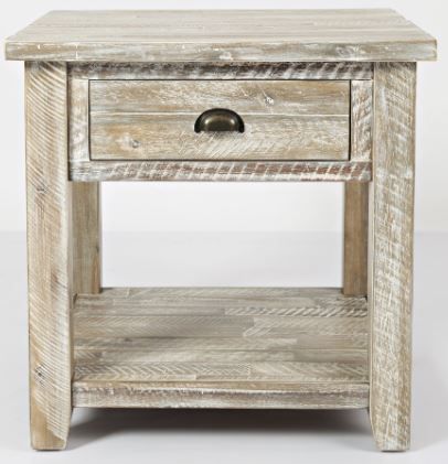 Jofran Inc. Artisan's Craft Washed Gray End Table 1