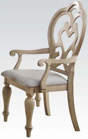 ACME Furniture Abelin Antique White Arm Chair