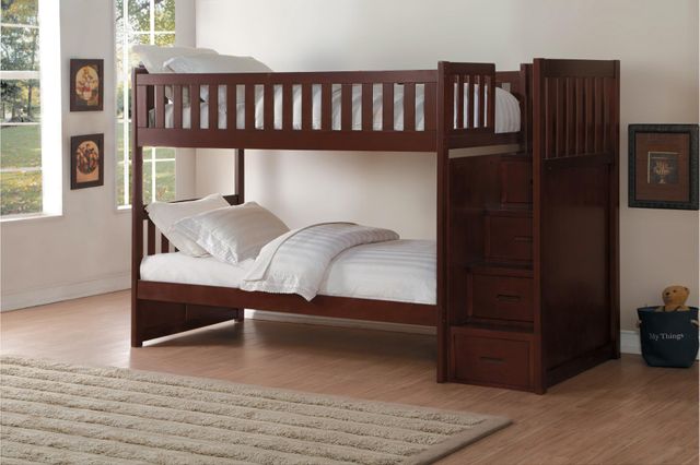 Homelegance® Rowe Twin/Twin Bunk Bed 0