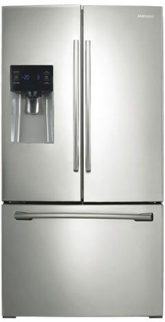 Samsung 25 Cu. Ft. French Door Refrigerator-Stainless Steel-RF263BEAESR