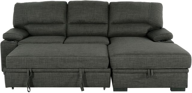 Primo Gallo 2-Piece Grey Sectional Sleeper Sofa with Storage-2