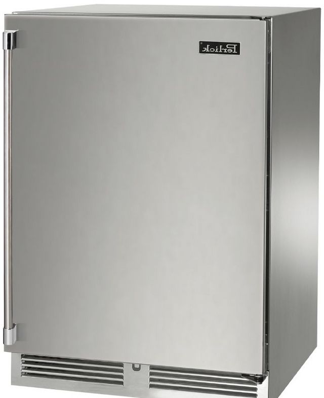 Perlick® Marine and Coastal Series 24" Brown/Stainless Steel Freezer Solid Door