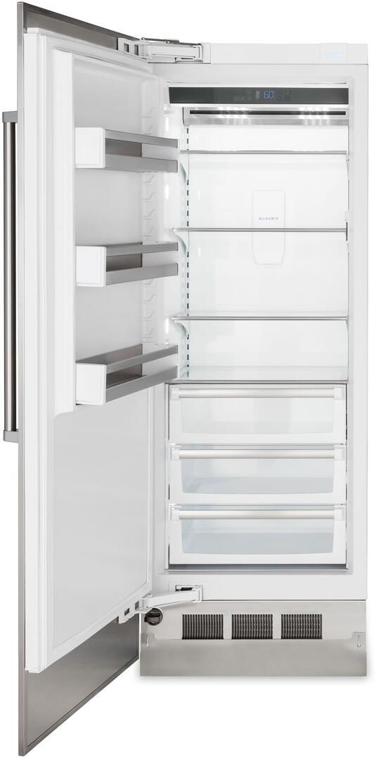 Viking® 7 Series 16.4 Cu. Ft. Cypress Green Fully Integrated Left Hinge All Refrigerator with 5/7 Series Panel 1