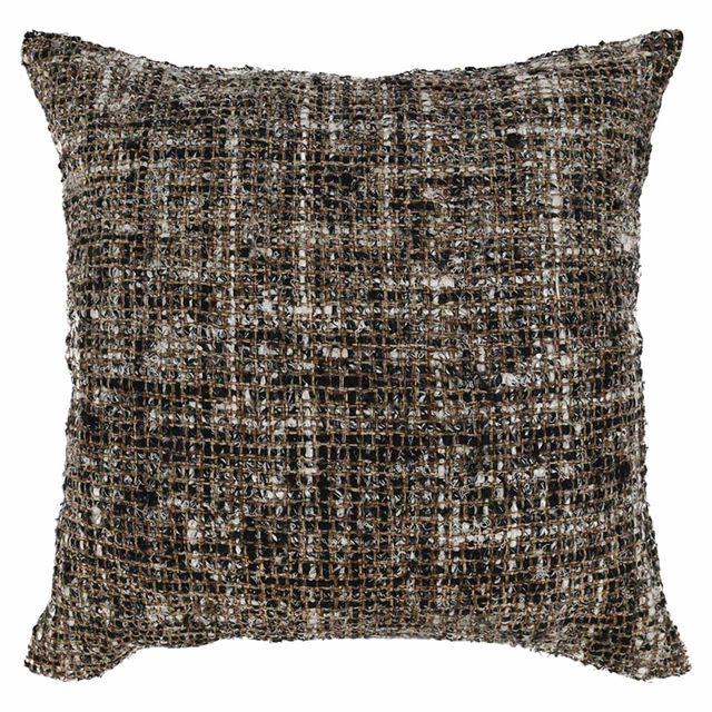 Villa by Classic Home Porter Black And Ivory Throw Pillow 24x24-0