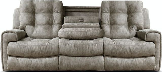 England Furniture EZ Motion EZ1900 Double Reclining Sofa with Drop Down Tray-0