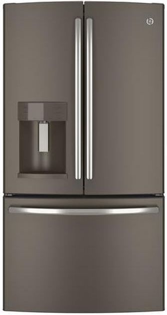 GE® 22.1 Cu. Ft. Counter-Depth French-Door Refrigerator-Slate