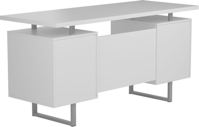 Coaster® Lawtey White Gloss Office Desk 5