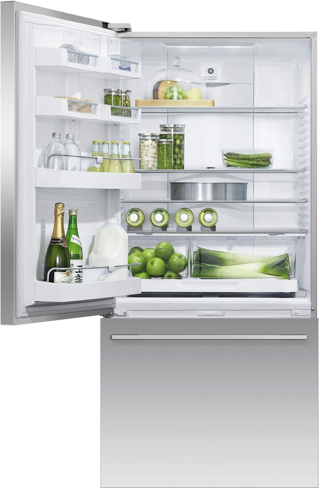 Fisher & Paykel Series 7 17.1 Cu. Ft. Stainless Steel Bottom Freezer Refrigerator-1