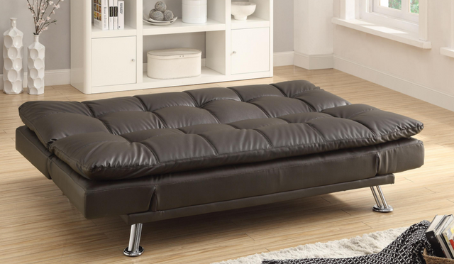 Coaster® Dilleston Brown Tufted Back Upholstered Sofa-1