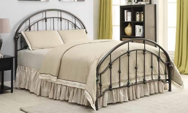 Coaster® Dark Bronze Queen Bed-1