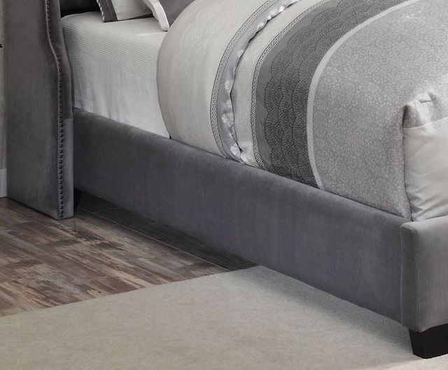 Coaster® Pissarro Grey Queen Upholstered Bed 4