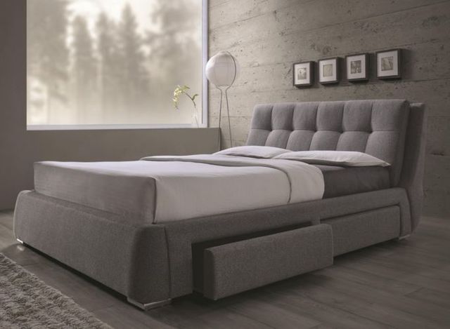 Coaster® Fenbrook Grey Eastern King Storage Bed 1