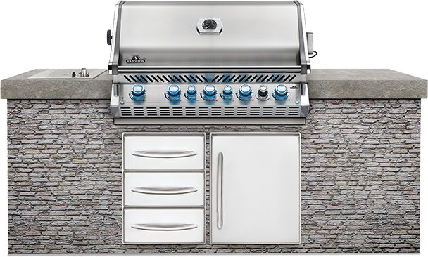 Napoleon Prestige Pro™ 665 Series 42" Stainless Steel Built In Grill 1