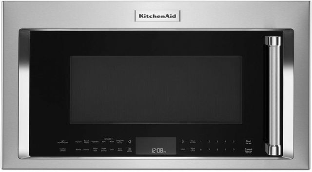 KitchenAid® 1.9 Cu. Ft. Stainless Steel Over The Range Microwave Hood Combination-2