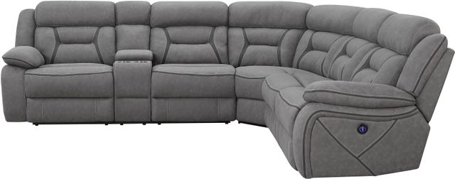 Coaster® Camargue Gray Power Reclining Sectional