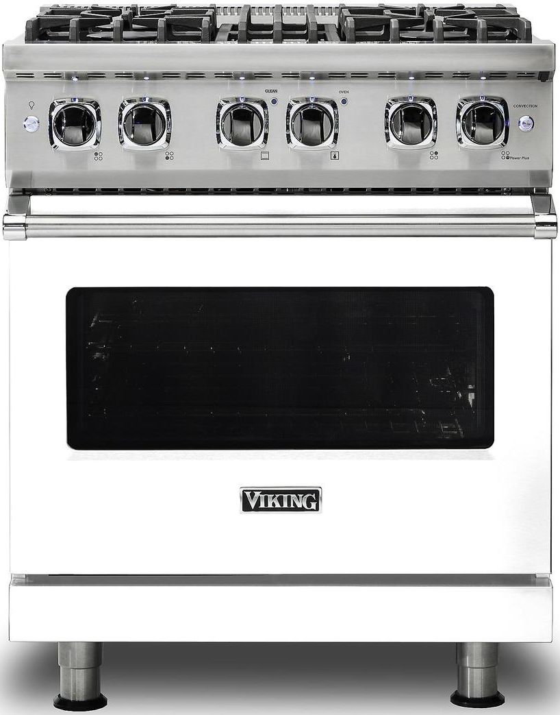 Viking® Professional 5 Series 30" White Pro Style Dual Fuel Range