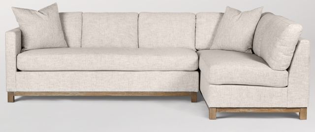 Alder & Tweed Furniture Company Right Facing Clayton Sectional With Ottoman-3