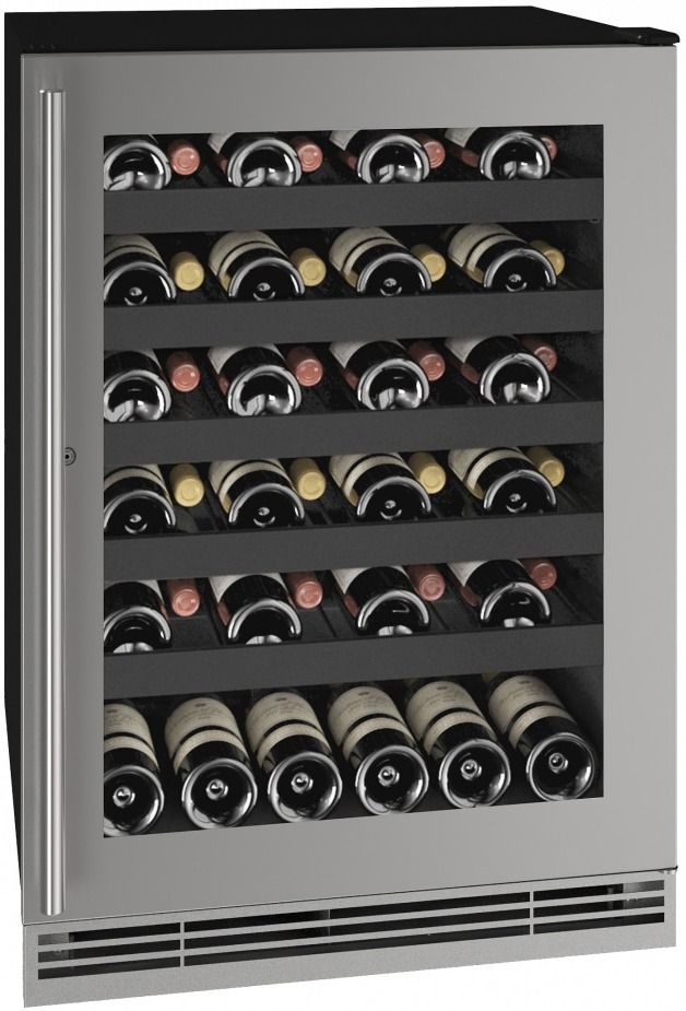 U-Line® 5.5 Cu. Ft. Stainless Steel Wine Cooler 0