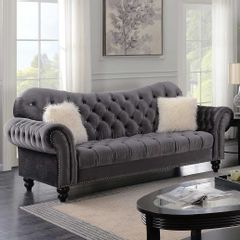 Cosmo Gracie Pewter Sofa