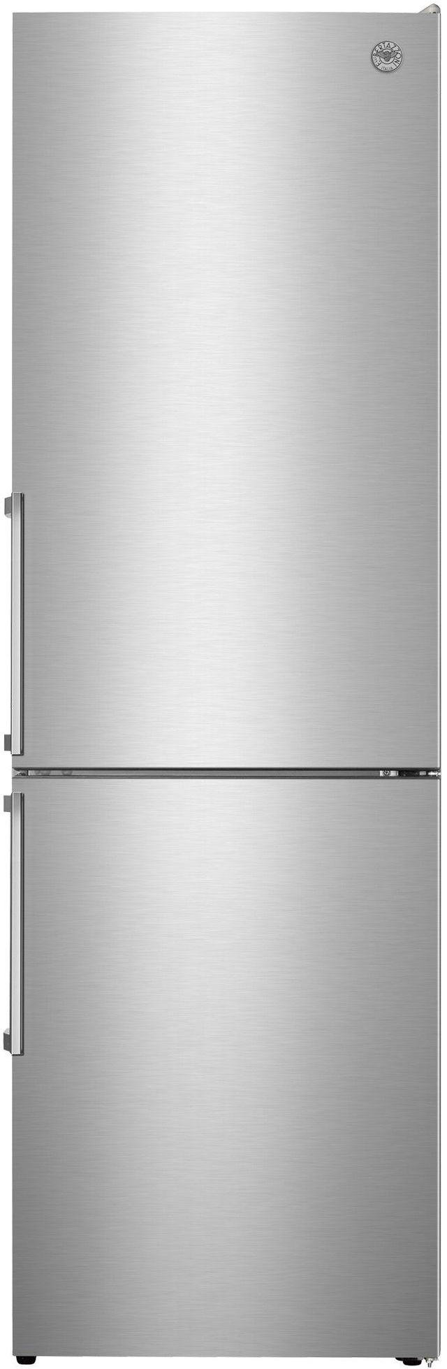 Bertazzoni Professional and Master Series 11.5 Cu. Ft. Stainless Steel Counter Depth Freestanding Bottom Mount Refrigerator-0