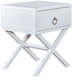 Liberty East End White White Accent Table