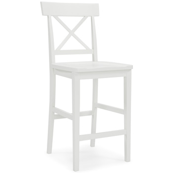 white wood counter height stools