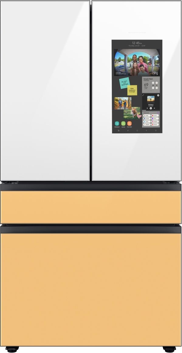 Samsung Bespoke 18" White Glass French Door Refrigerator Top Panel 5