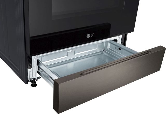 LG 30" PrintProof™ Black Stainless Steel Slide In Electric Range 9
