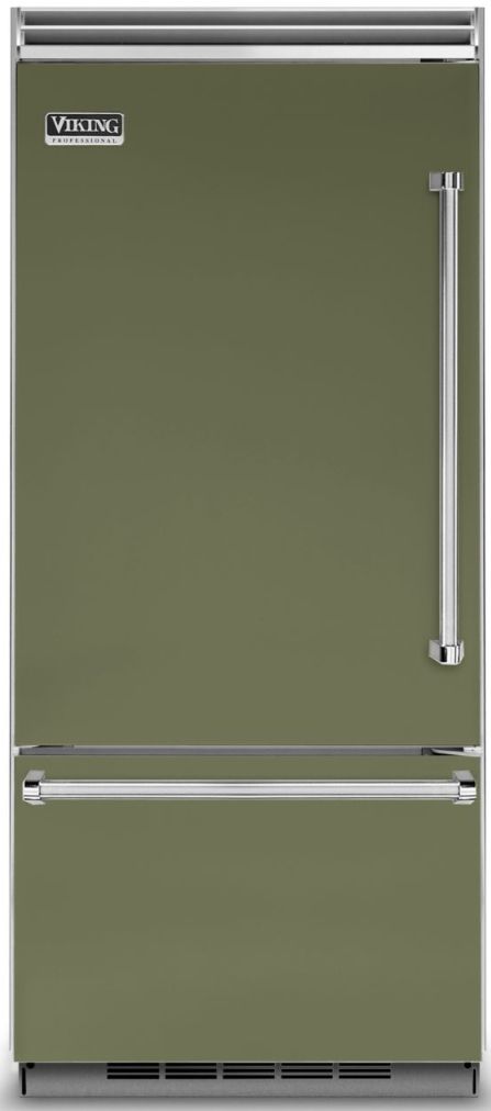 Viking® 5 Series 20.4 Cu. Ft. Cypress Green Built In Bottom Freezer Refrigerator