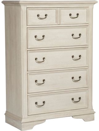 Liberty Furniture Bayside Antique White 5 Drawer Chest