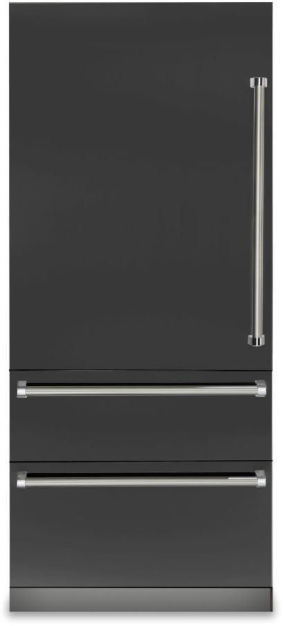 Viking® 7 Series 20.0 Cu. Ft. Cast Black Professional Built In Left Hinge Bottom Freezer Refrigerator 0