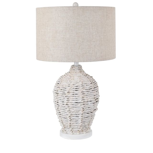 Crestview Collection Cala Saona White Table Lamp 