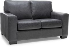 Decor-Rest® Furniture LTD 3483 Gray Leather Loveseat