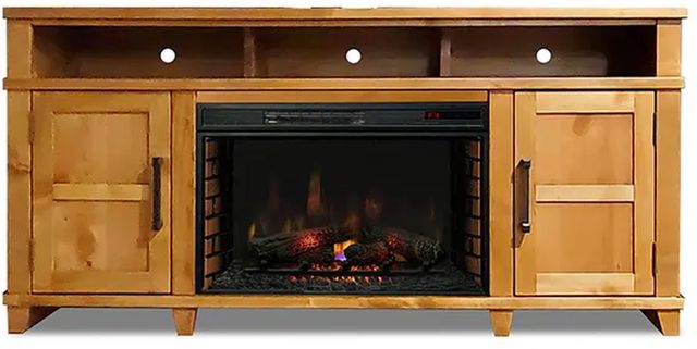 Legends Furniture Inc. Deer Valley Fruitwood 65" Fireplace Console 1
