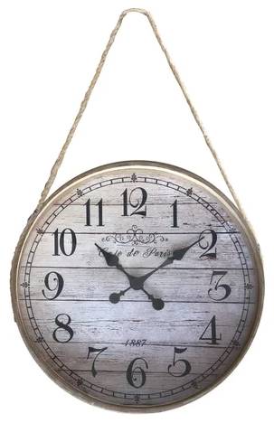 Crestview Collection Rustic Clock White Wall Clock