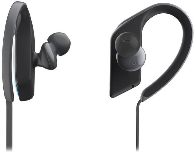 Panasonic® Ultra-Light WINGS Black Wireless Sports Clip Headphones 16