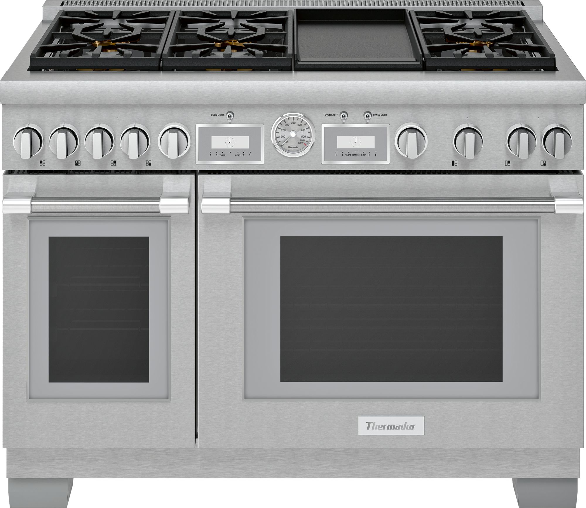 Thermador® Pro Grand® 48" Stainless Steel Pro Style Gas Range-PRG486WDG
