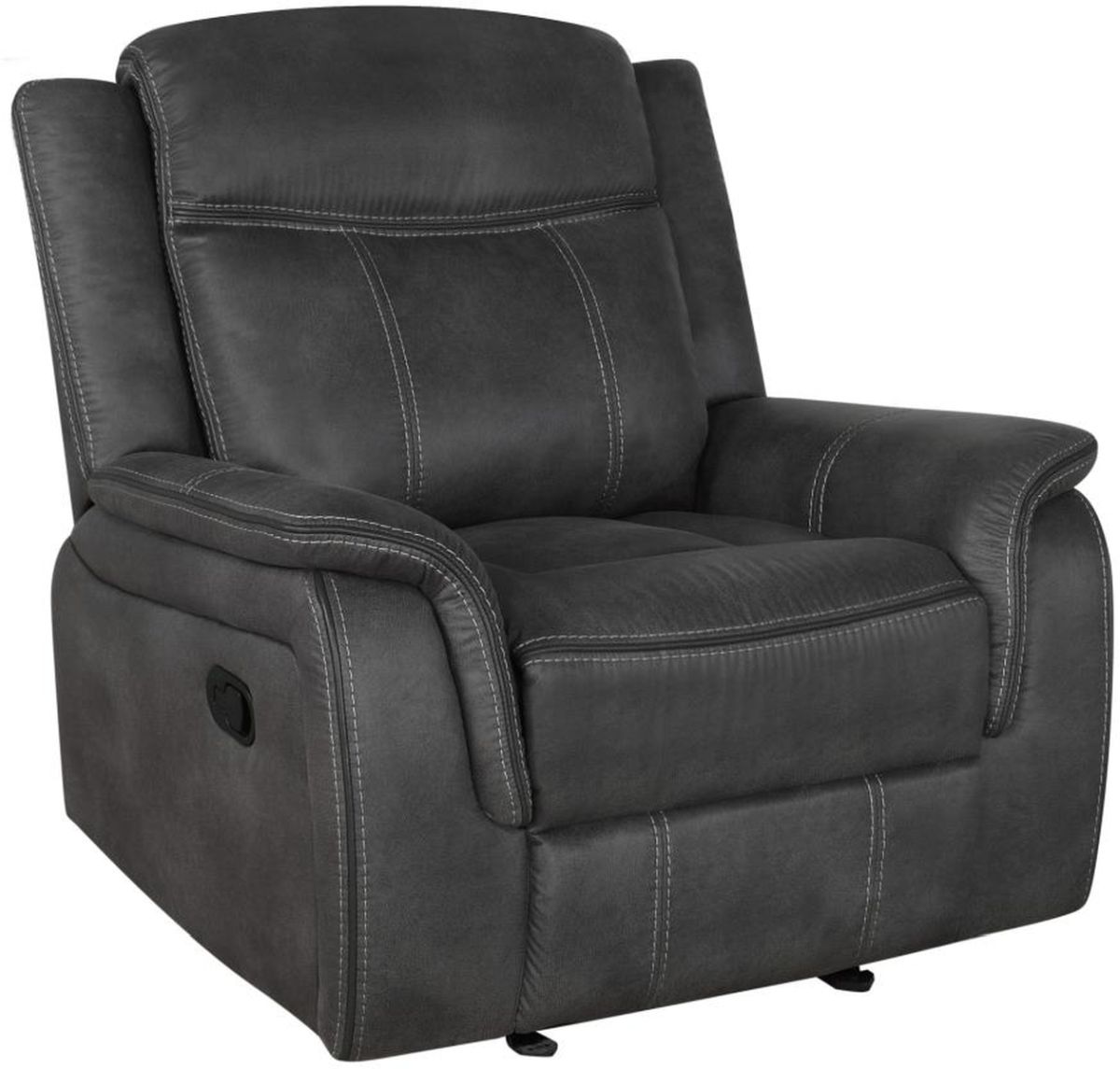 Coaster Lawrence Charcoal Glider Recliner Colder s Milwaukee Area