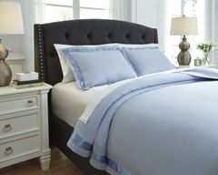 Signature Design by Ashley® Farday Soft Blue 3-Piece Queen Duvet Cover Set