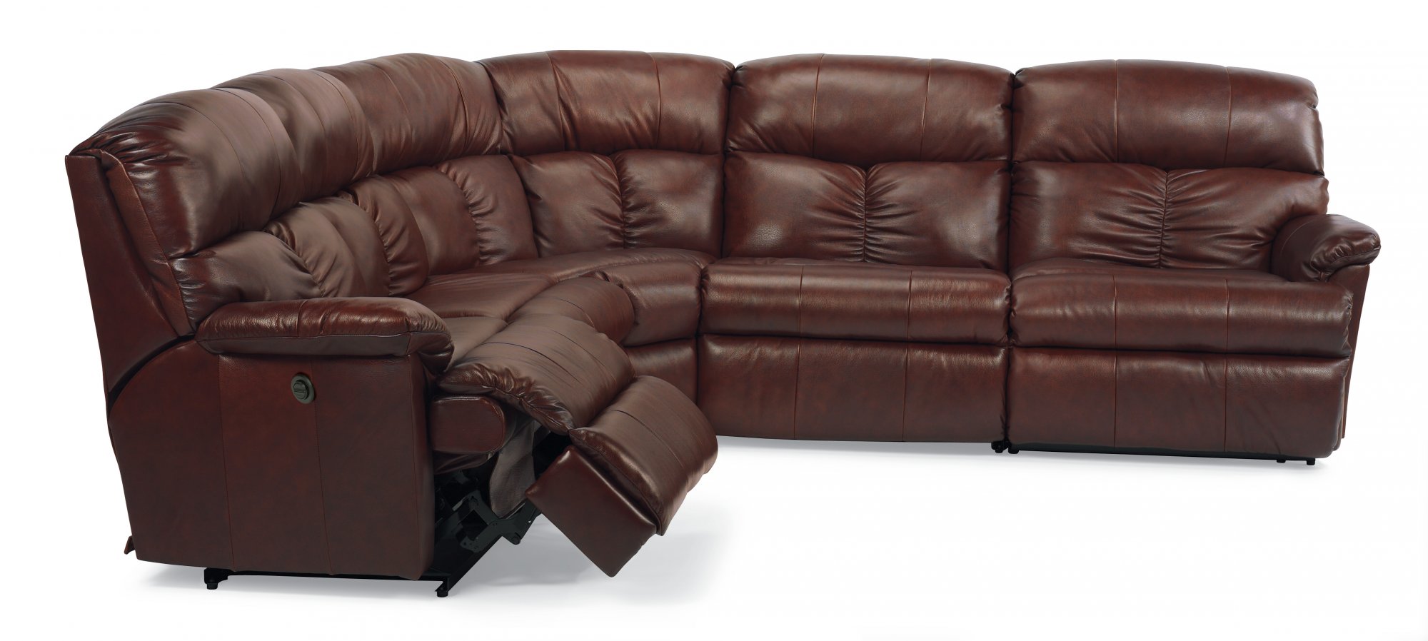 Flexsteel® Triton Leather Power Reclining Sectional | Ken's Appliance ...