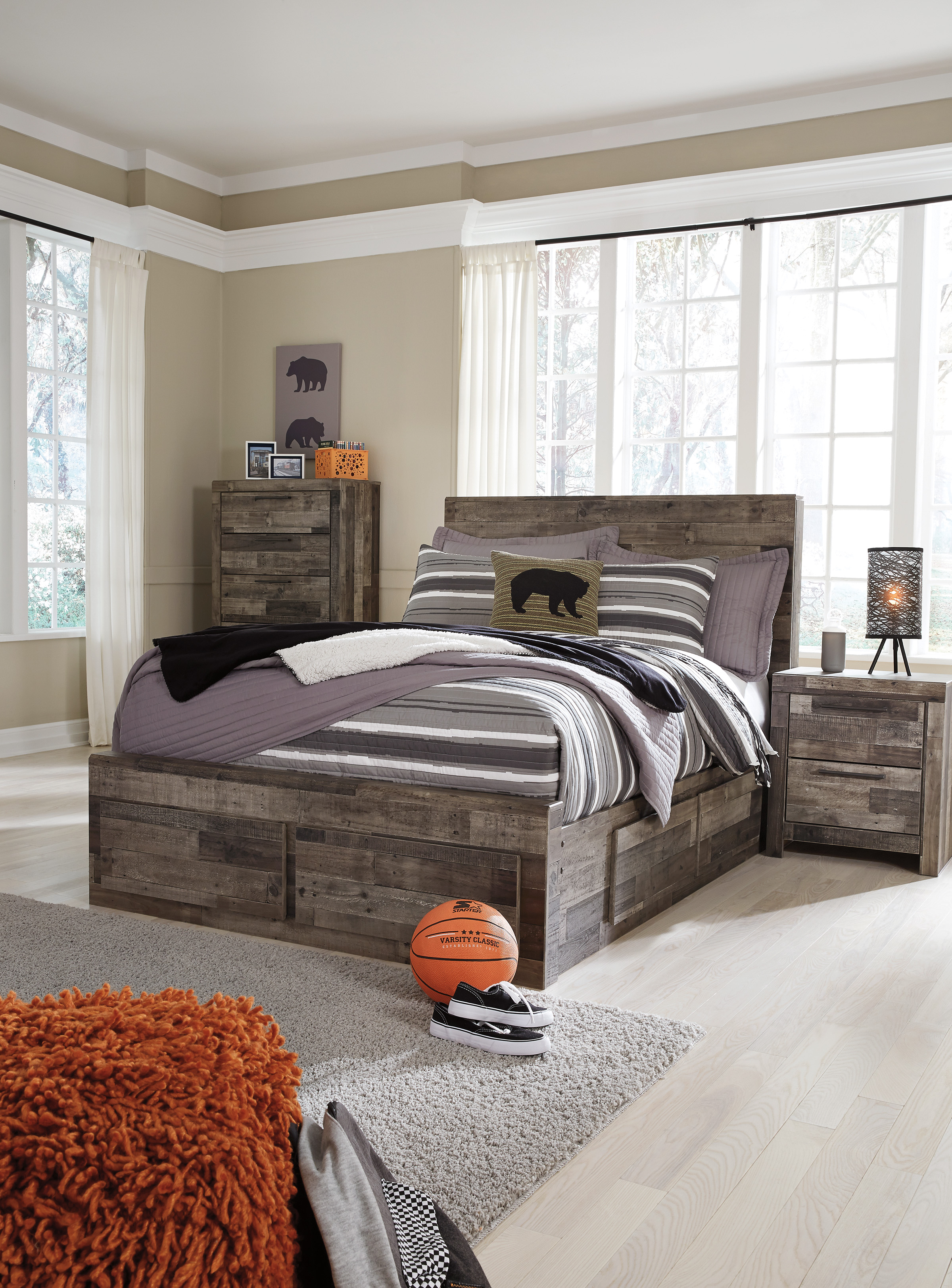 Benchcraft® Derekson Multi Gray Panel Headboard-B200C7 | Jarons ...