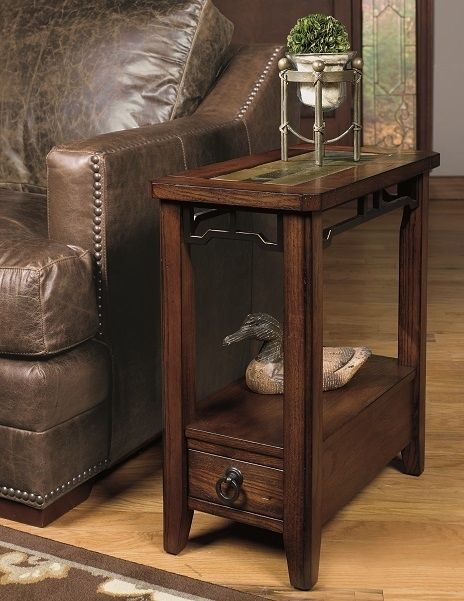 Null Furniture Dark Brown Chairside End Table 1
